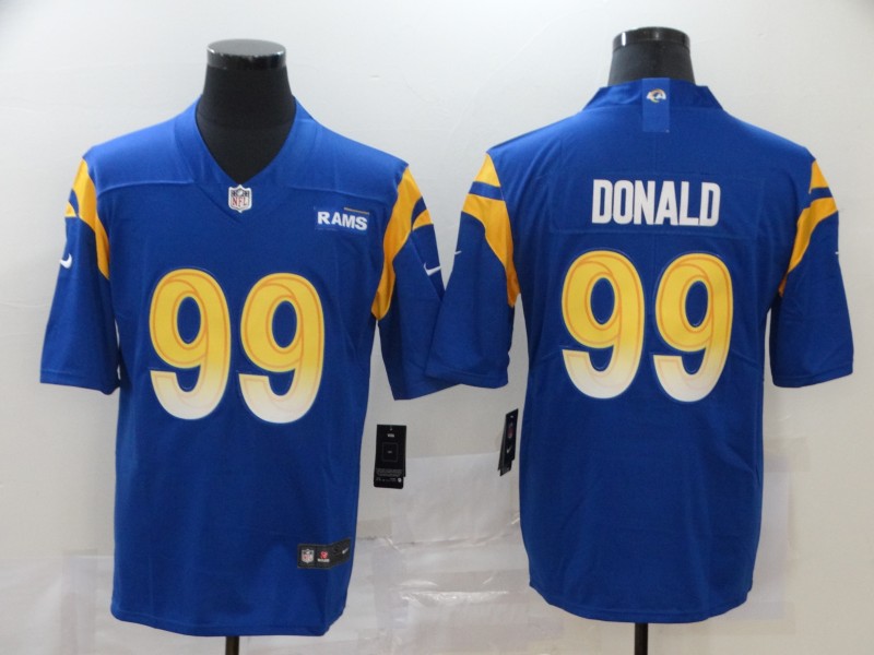 Men Los Angeles Rams #99 Donald Blue Nike Vapor Untouchable Stitched Limited NFL Jerseys